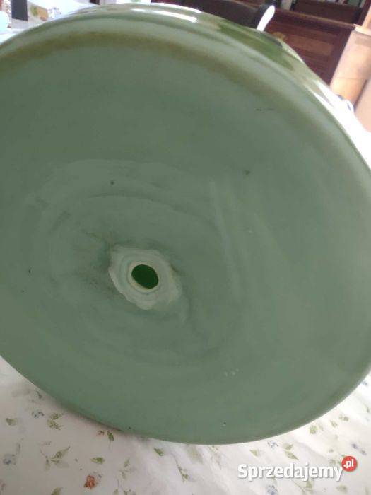 Antyk lampa naftowa LB ręcznie malowana Belgia Antyki