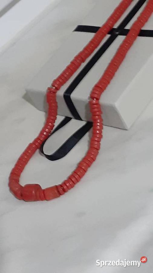 Naszyjnik koral naturalny Pozostałe Zegarki i Biżuteria