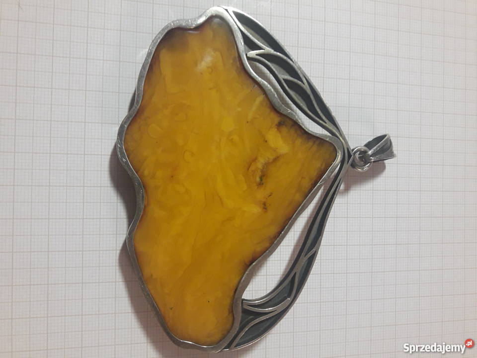 Wisior bursztyn bałtycki