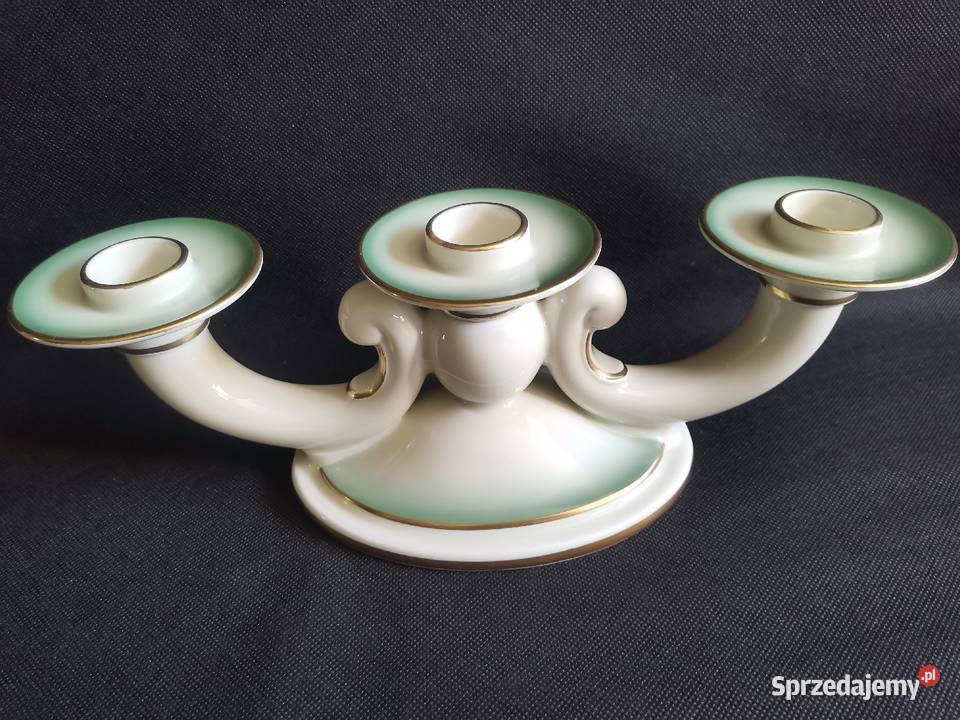 Stary duży świecznik porcelana Rosenthal Art Katowice sprzedam