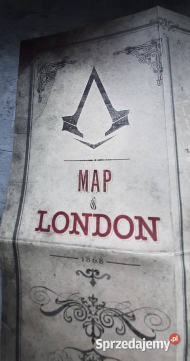 Mapa Londynu z gry Assassins Creed Koszalin sprzedam