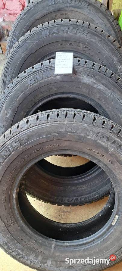 Opony zimowe 4 sztuki 185x102r14c Barum snovanis łódzkie Smardzewice