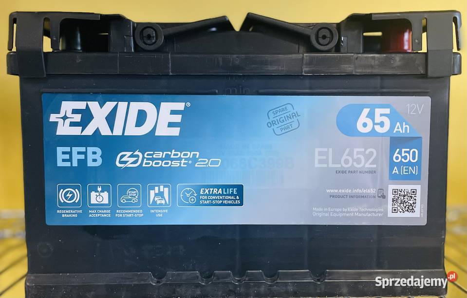Akumulator Exide Start Stop EFB 65Ah 650A Lublin