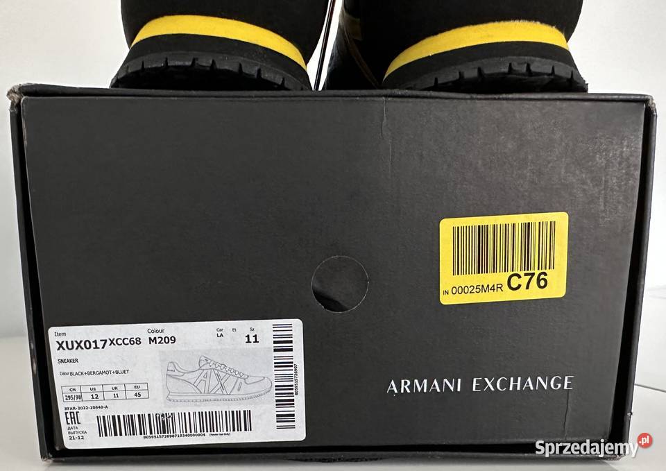 ARMANI EXCHANGE buty sportowe rozmiar 45