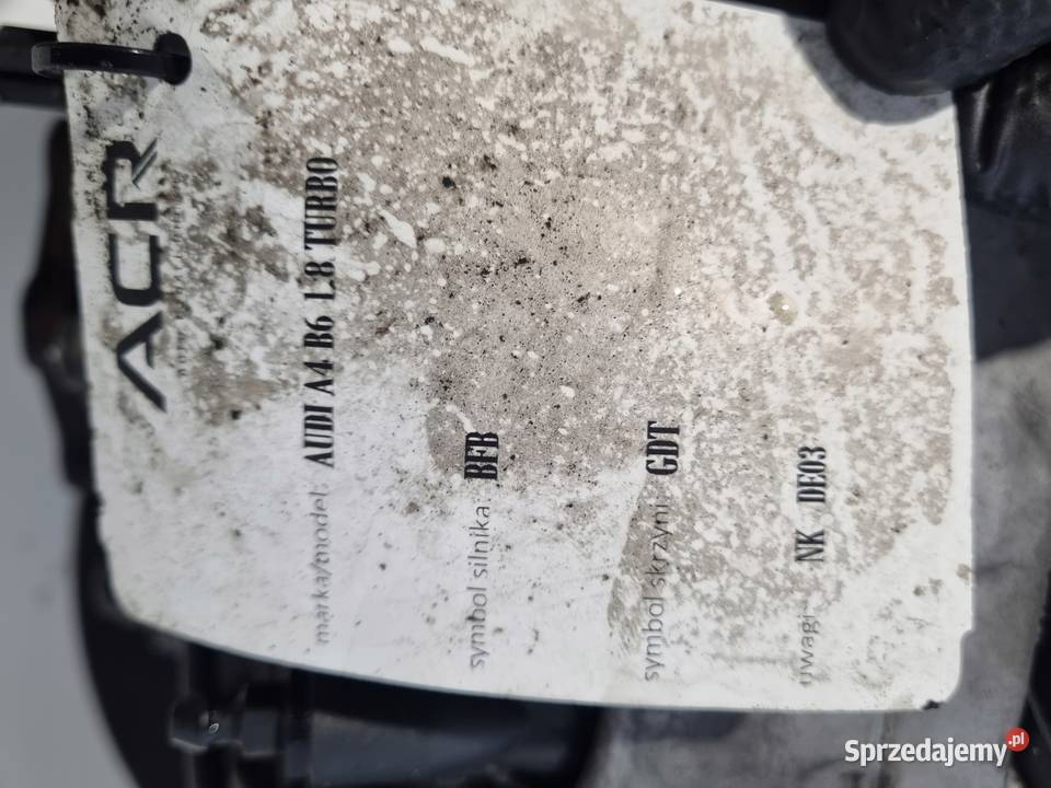 SKRZYNIA BIEGÓW Audi A4 B6 18 T Turbo 163 Skrzynie biegów manualne lubelskie