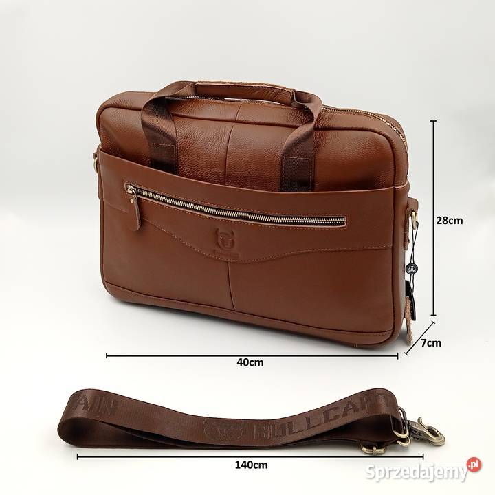 Torba teczka skórzana na ramie Bullcaptain B Zawiercie