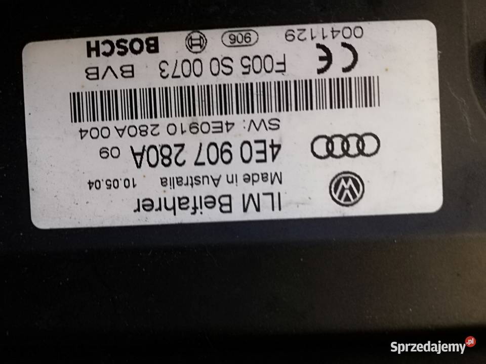 4E0907280A moduł napięcia Audi A8 D3 śląskie