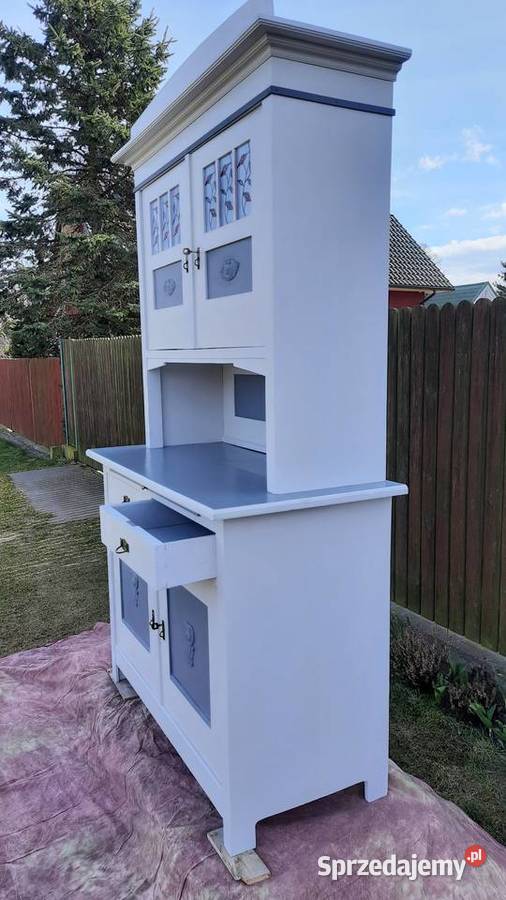 stary kredens odnowiony szary shabby chic Stepnica sprzedam