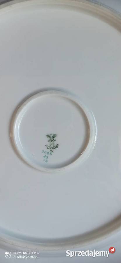 Patera C T Altwasser Germany Hortensje 1927 r Gdańsk