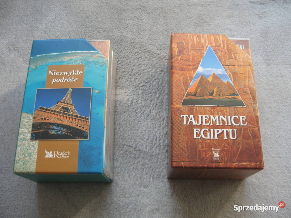 Tajemnice Egiptu i Niezwykłe podróże kasety VHS dokument Olsztyn