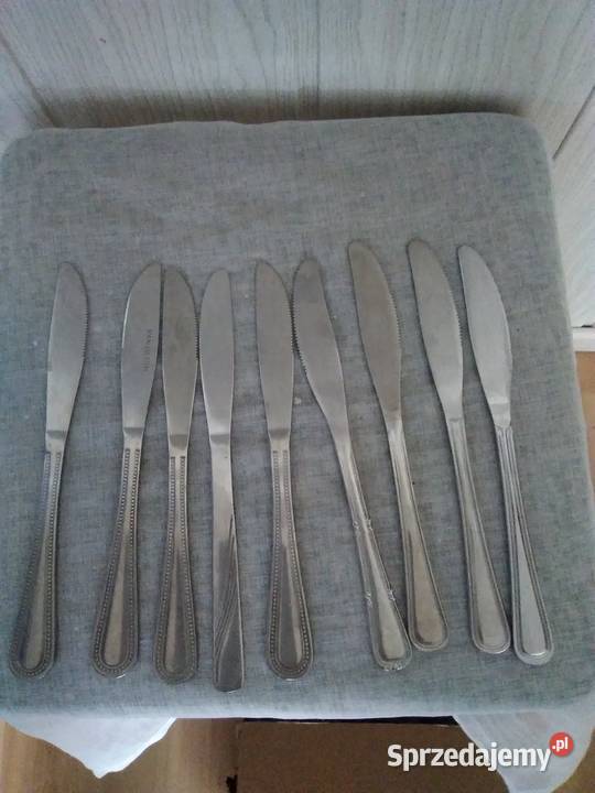 Stare noże obiadowe sztućce stal nierdzewna 7 Świdnica