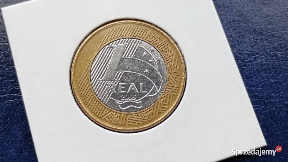 Stare monety 1 real 2005 Brazylia