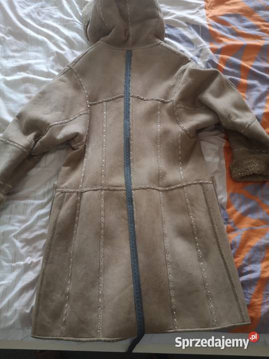 ALLEGRIA kożuch damski naturalny kaptur jasny Moda i Styl Warszawa