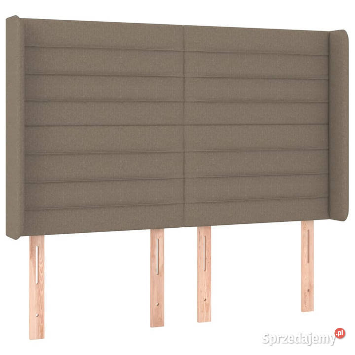 Zagłówek do łóżka z LED taupe 147x16x118128 Warszawa
