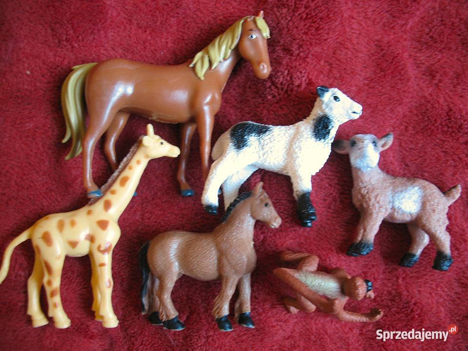 Zwierzęta Schleich i inne marki 6 Figurek Siedlce
