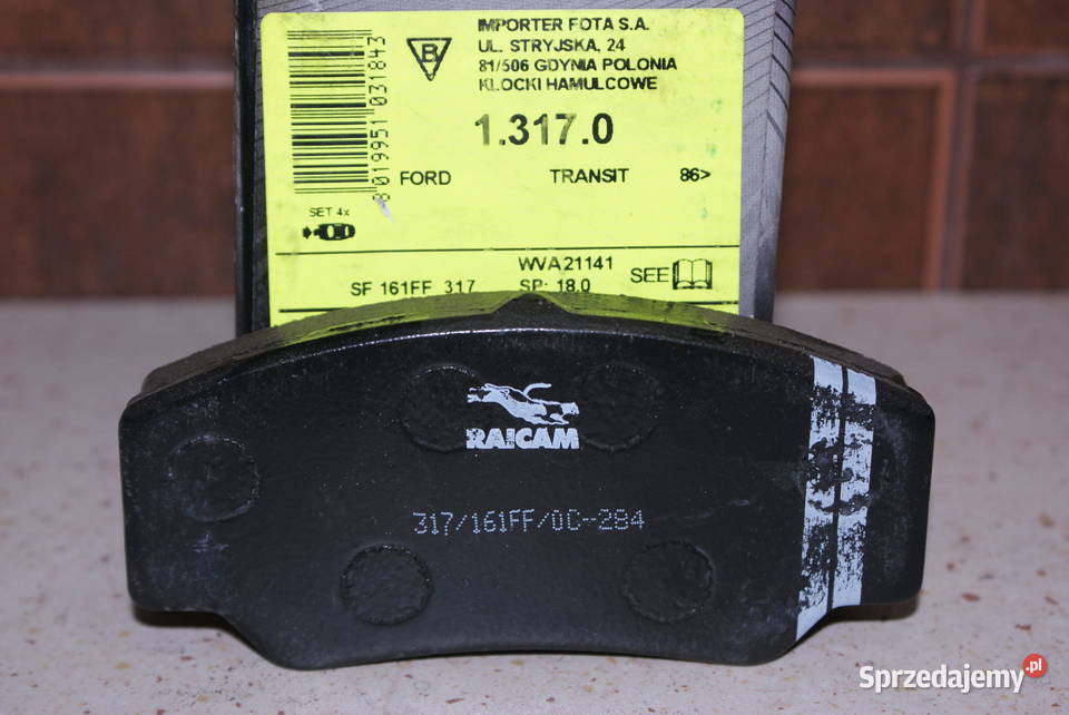 Klocek hamulcowy kpl przód FORD P 100 II TRANSIT Białobrzegi
