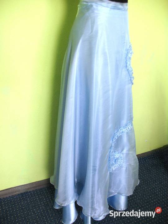 Spódnica maxi szyfon i satyna 38 M pas 70 Siedlce