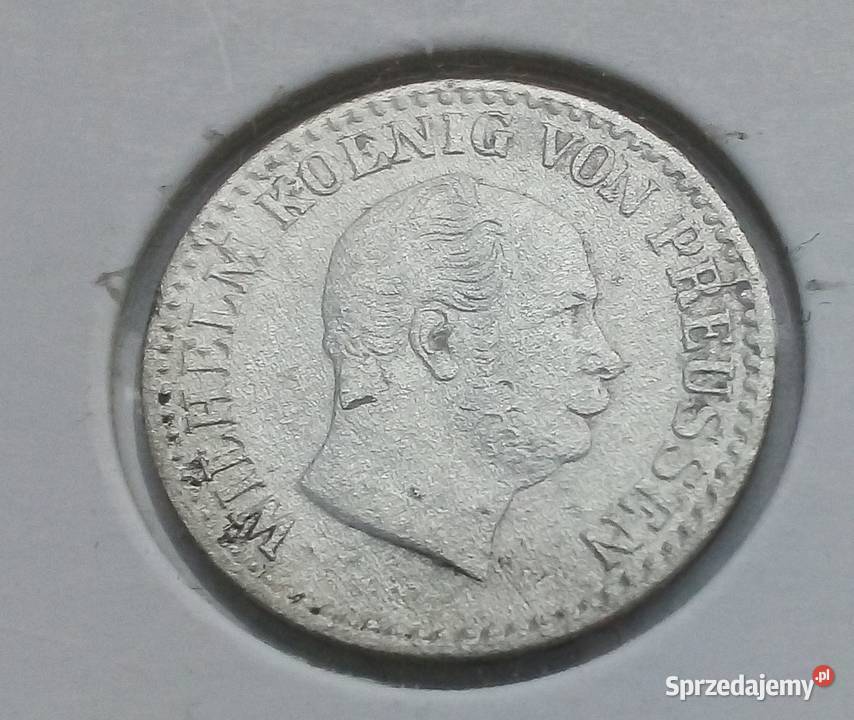 NIEMCY PRUSY 1 SILBER GROSZ1868 rA SREBRO 0220 mazowieckie Legionowo