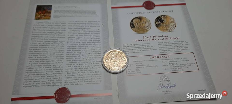 Medal Wielcy Polacy Józef Piłsudski K12 Warszawa