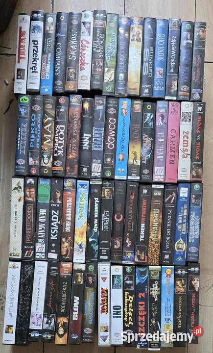 Sprzedam kasety vhs różne gatunki filmowe Koszalin sprzedam