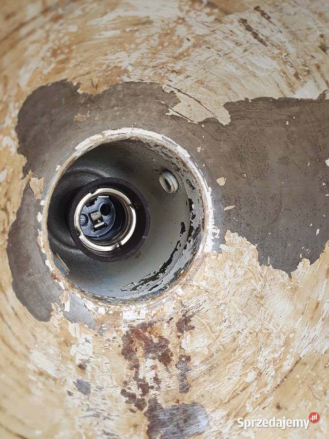 Stara lampa lampka emaliowana lata 5060 antyk Cieszyn