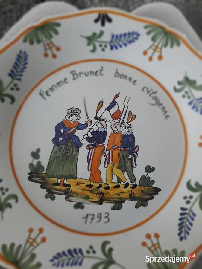 Talerz ozdobny Ceramika i szkło wielkopolskie Wola Podłężna