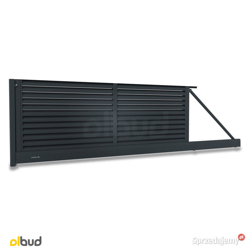 Nowoczesna brama przesuwna aluminium żaluzja Straszyn