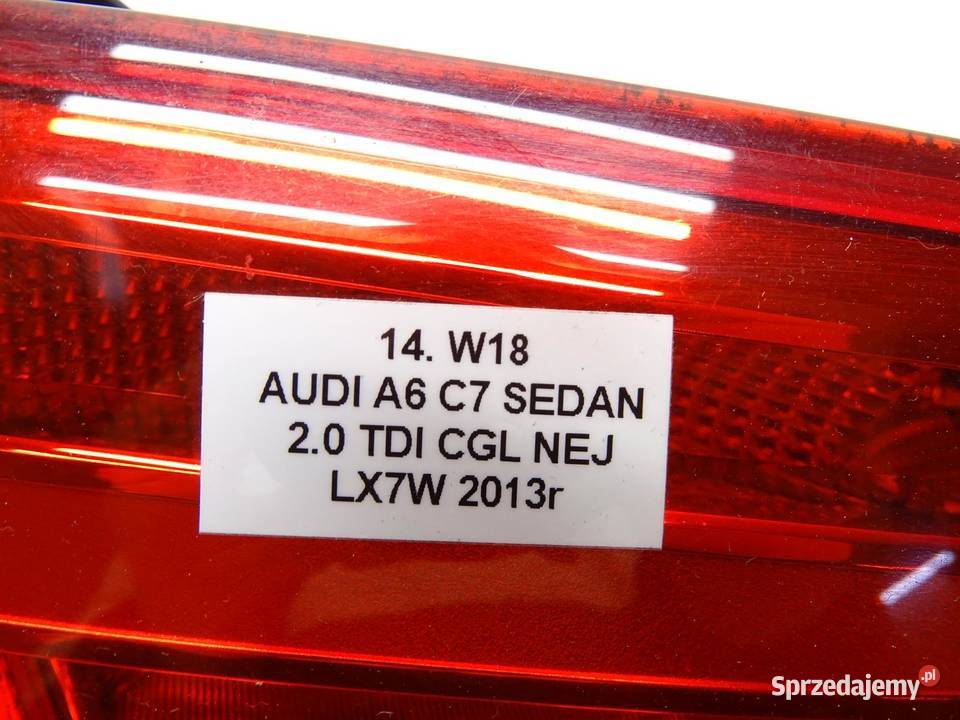 LAMPA LEWA LEWY TYŁ TYLNA 4G5945093 AUDI A6 C7 osobowe małopolskie