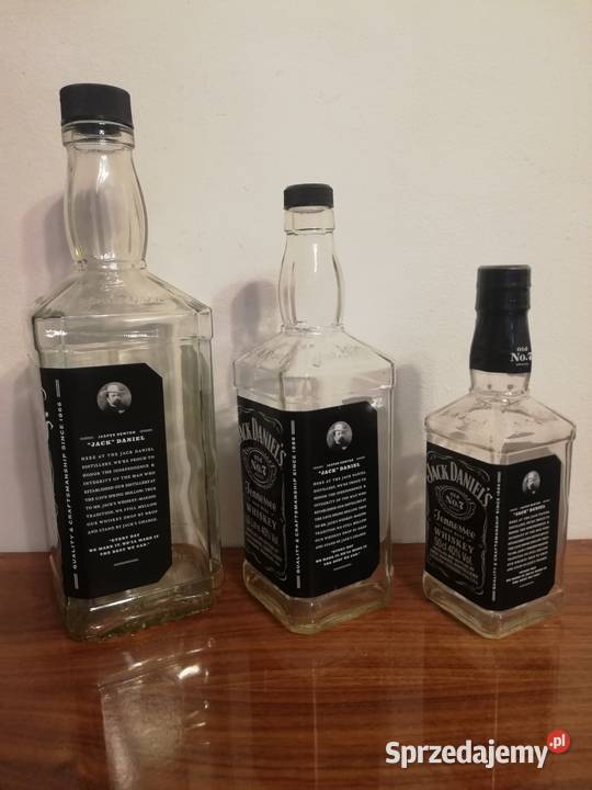 Butelki Whisky Jack Daniels zestaw 3