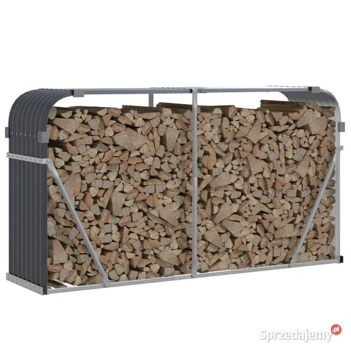 Stojak na drewno antracyt 180x45x100 stal Warszawa sprzedam