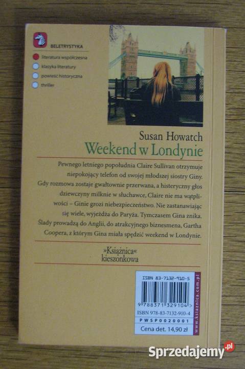 Susan Howatch Weekend w Londynie lubelskie Parczew