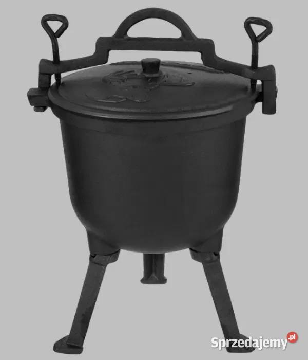 N45 Kociołek Garnek Żeliwny Myśliwski 5L i 8L Zabrze