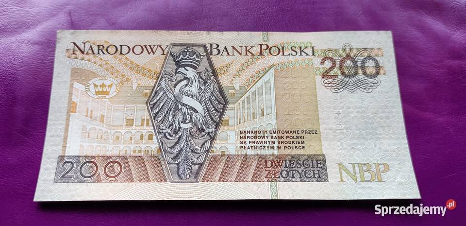 Banknot 200 1994 seria DX Rzadkość UNC 2 Pruszków sprzedam