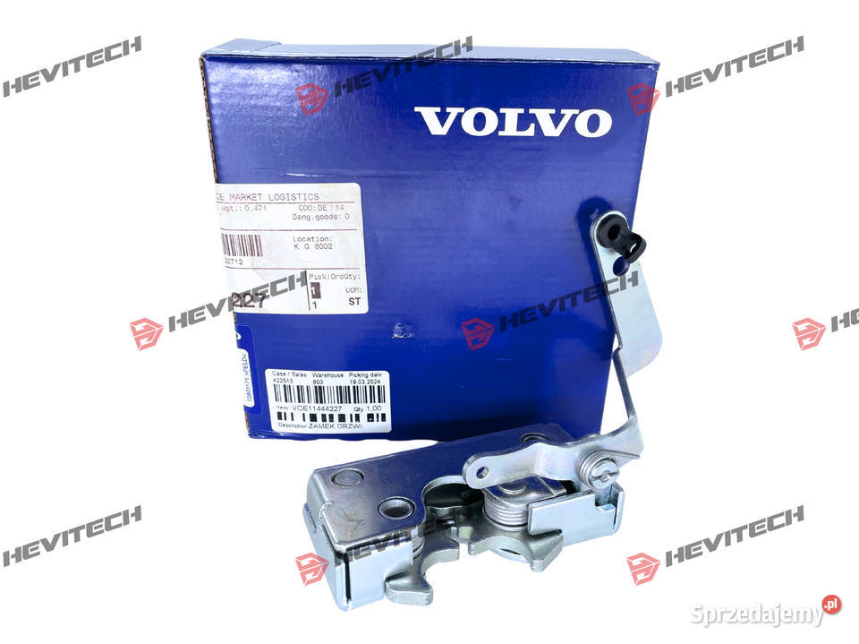 Zamek drzwi Volvo VOE11444227 Wyposażenie wnętrza Gądki