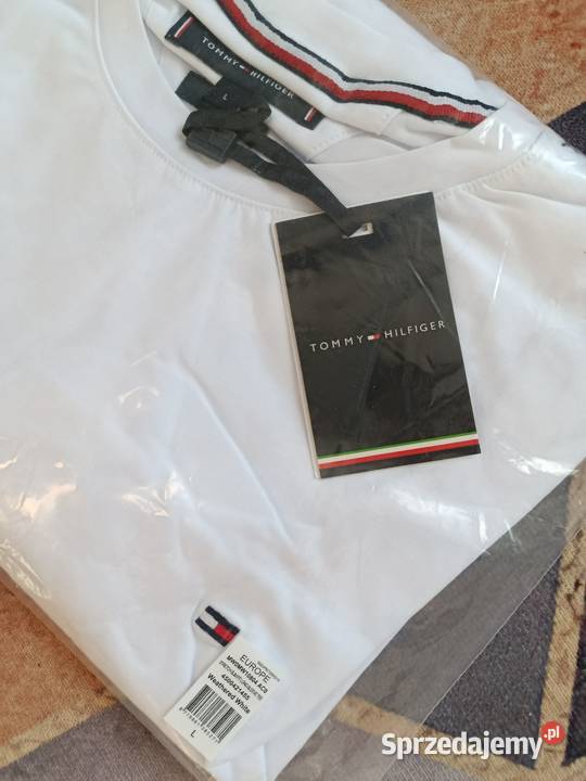 Longsleeve Tommy Hilfiger najwyższa jakość biały Tommy Hilfiger Białystok