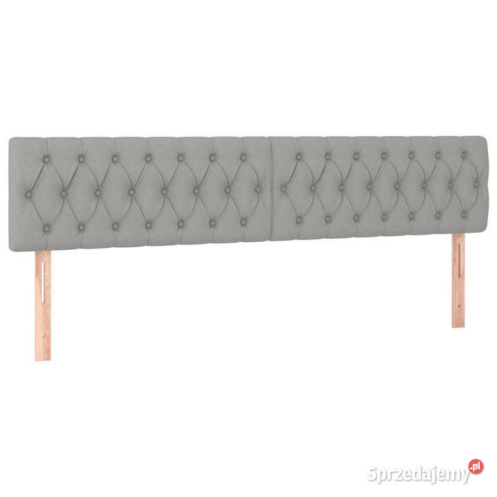 Zagłówek do łóżka z LED jasnoszary 180x7x7888 sprzedam