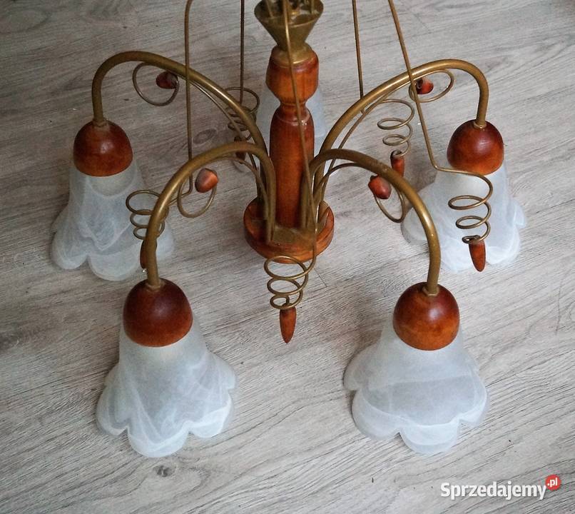 Sprzedam żyrandol Retro PRL 5cio ramienny Zielona Góra