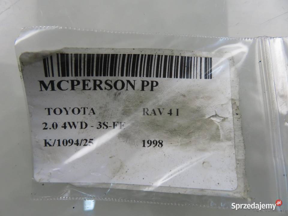 MCPERSON PRAWY PRZEDNI TOYOTA RAV 4 I 20 4WD sprzedam