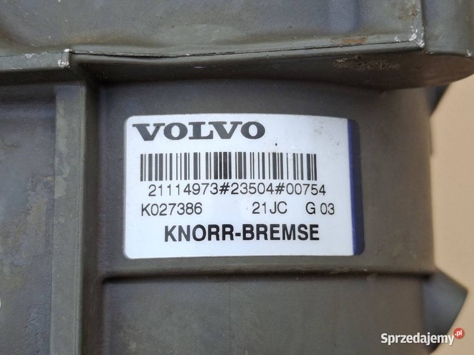 VOLVO FH4 ZAWÓR GŁÓWNY HAMULCA NORR K027386 Bieleń