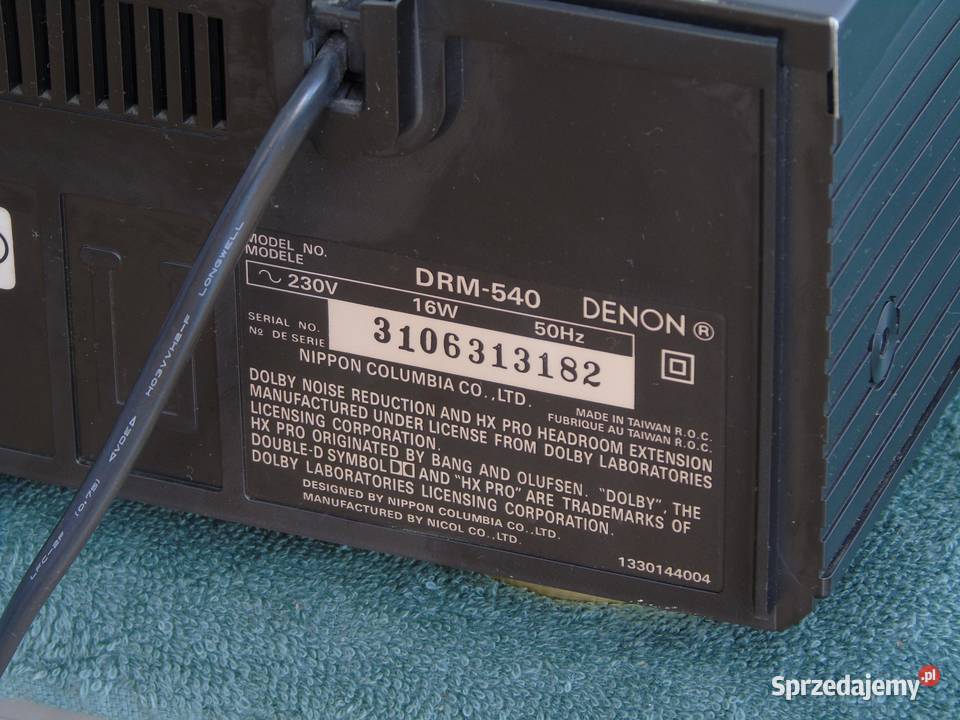 Magnetofon Denon DRM540 sprawny ładny WYSYŁKA Jasło