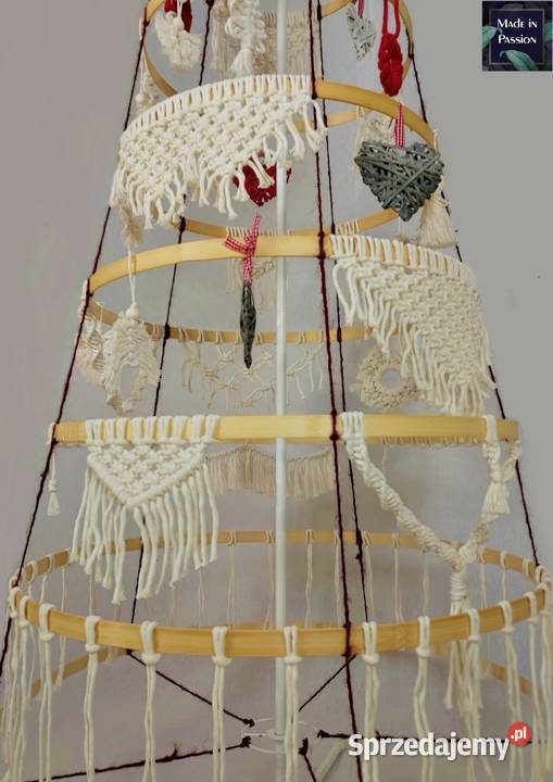 Choinka rozkładana w stylu boho dekoracje Warszawa