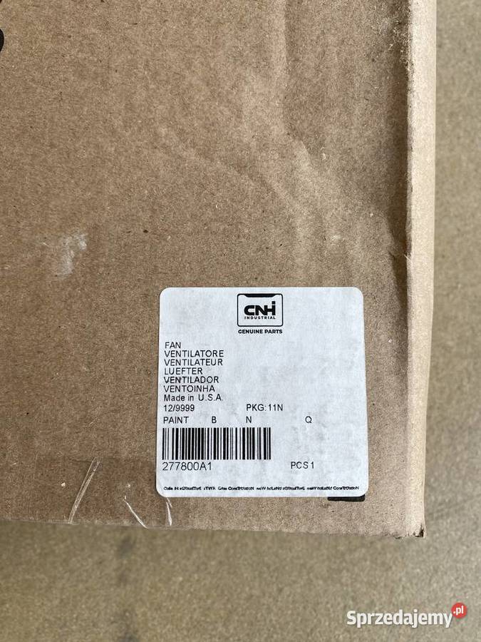 Wentylator chłodnicy Case Holland 277800A1