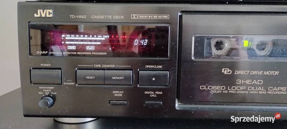 Magnetofon deck 3 głowicowy JVC TDV662 mazowieckie Warszawa
