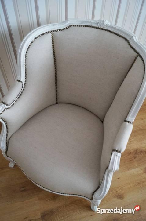 Fotel ludwikowskifrancuska berżera shabby chic Stalowa Wola
