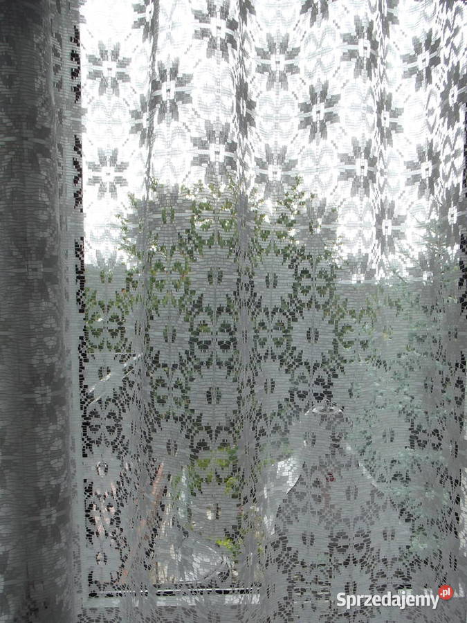 Firanki białe koronka falbanki sprzedam