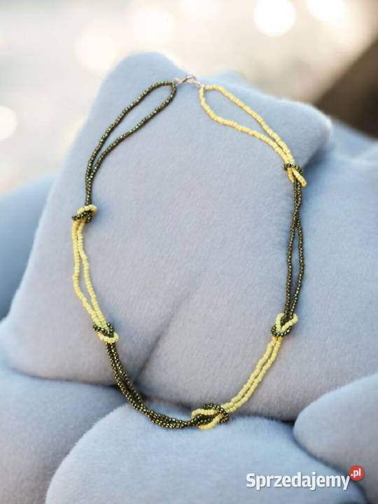 Skręcany naszyjnik z koralików Naszyjniki Sanok