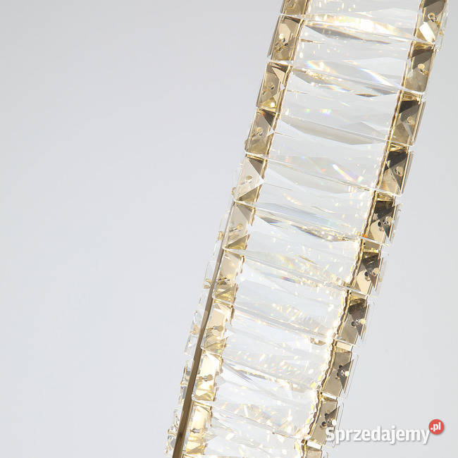 Żyrandol kryształowy złoty glamour lampa wisząca Lampy wiszące Warszawa