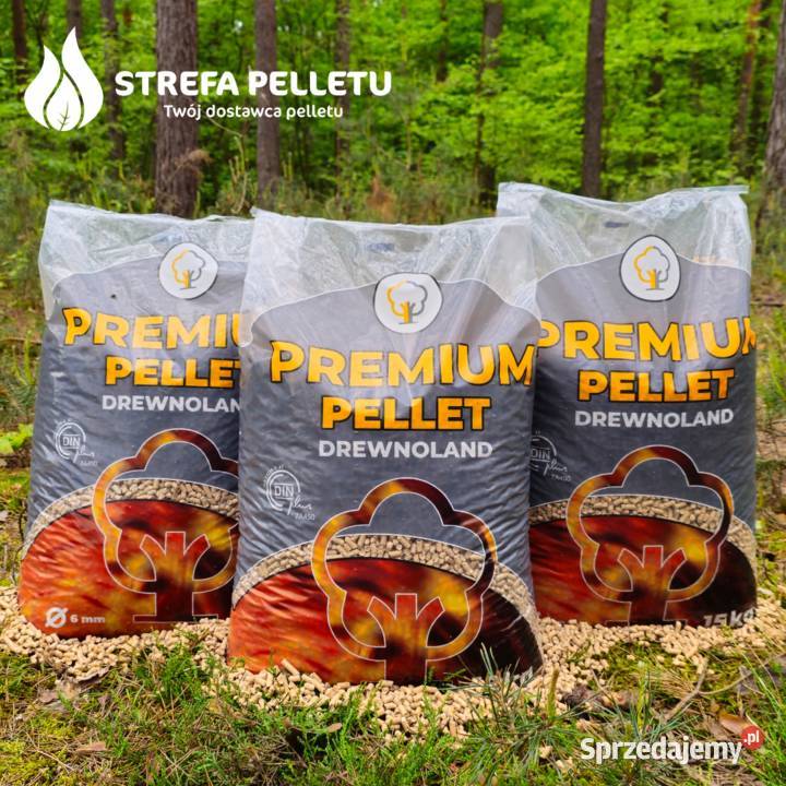 Premium pellet sosnowy 6mm Drewnoland Żabno Opał małopolskie sprzedam