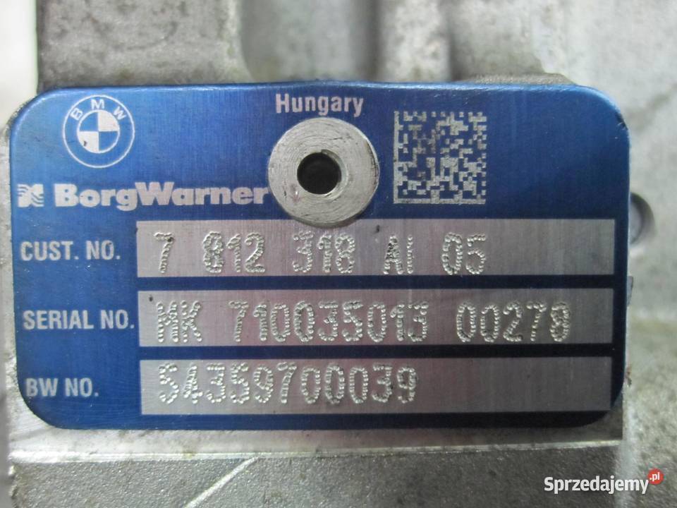 MINI 16 D 11r turbosprężarka 7812318 osobowe