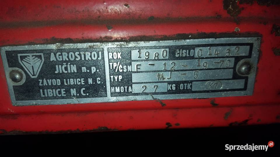 Glebogryzarka czeska Agrostroj Jicin MJ5 Glebogryzarki Złotów